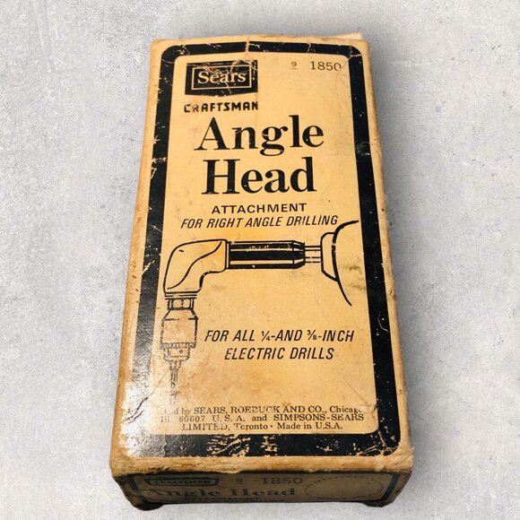 Sears Craftsman Angle Head Attachment For Right Angle Drilling 1850 - Picture 2 of 10